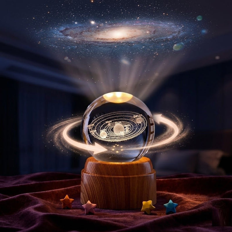 Crystal Ball Galaxy Night Light - main view