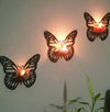 Decorative Butterfly Wall Shelf with Candlestick - wall mounted