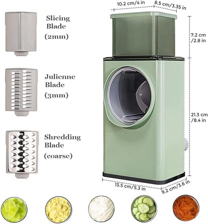 Stainless Steel Vegetable Cutter with fresh vegetables