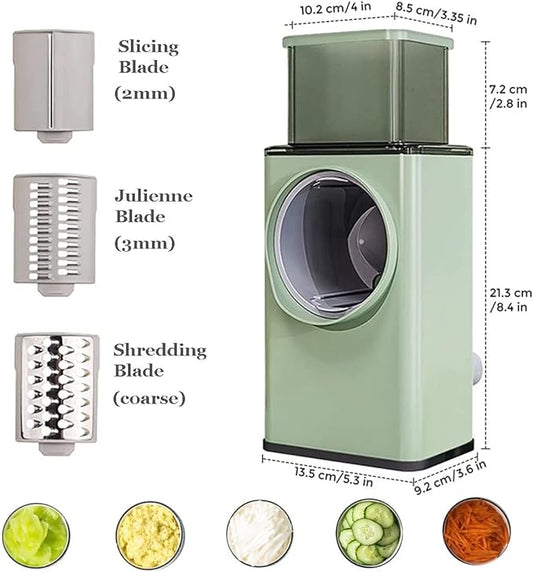 Stainless Steel Vegetable Cutter with fresh vegetables
